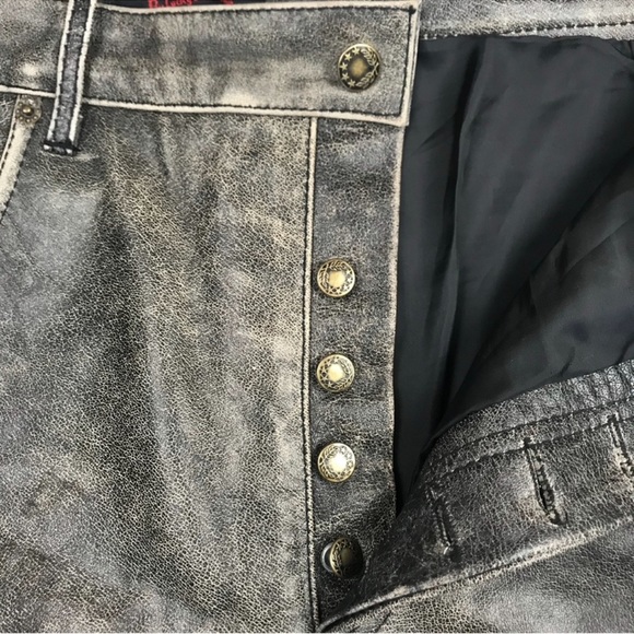 Jim Morrison Style Leather Pants & Shirt Size: Large, Pants Size: 34 x 34 - Picture 9 of 17